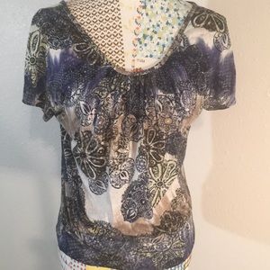 A. Byer Vintage Butterfly Top